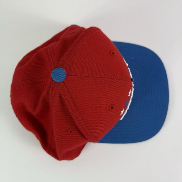 Wool Washington Capitals NHL Hockey Mitchell & Ness Red Blue Snapback Hat Cap - Picture 4 of 11